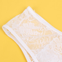 Кружевные трусы с доступом Star Night, белые, S