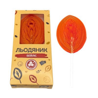 Леденец на палочке в форме вагины VidDushi SHE со вкусом ликера Бейлис (без сахара), 17 гр