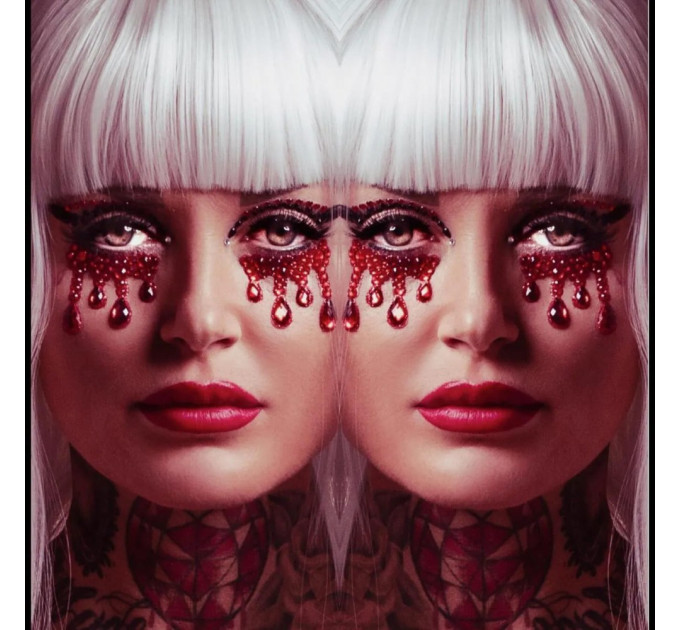 Маска вампіра зі страз Vampire Rhinestone Stick-On Jewels Leg Avenue