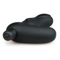 Массажер простаты с вибрацией Easytoys, силиконовый, черный, 14 х 3.5 см
