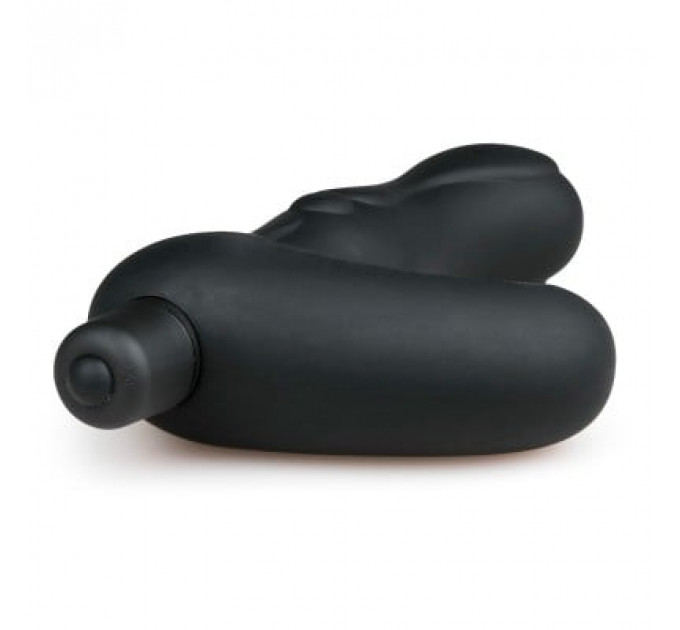 Массажер простаты с вибрацией Easytoys, силиконовый, черный, 14 х 3.5 см