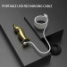 Массажер простаты металлический золото с вибрацией Lockink