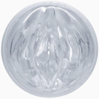 Мастурбатор вагина в колбе, киберкожа Fleshlight Ice Lady Crystal, прозрачный