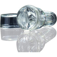 Мастурбатор вагина в колбе, киберкожа Fleshlight Ice Lady Crystal, прозрачный