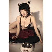 Миска для BDSM Pet-Play (игры в хозяина и питомца) UPKO х TOUCHDOG Puppy's Bowl, черная