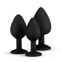 Набір анальних пробок Diamond plug чорний EasyToys