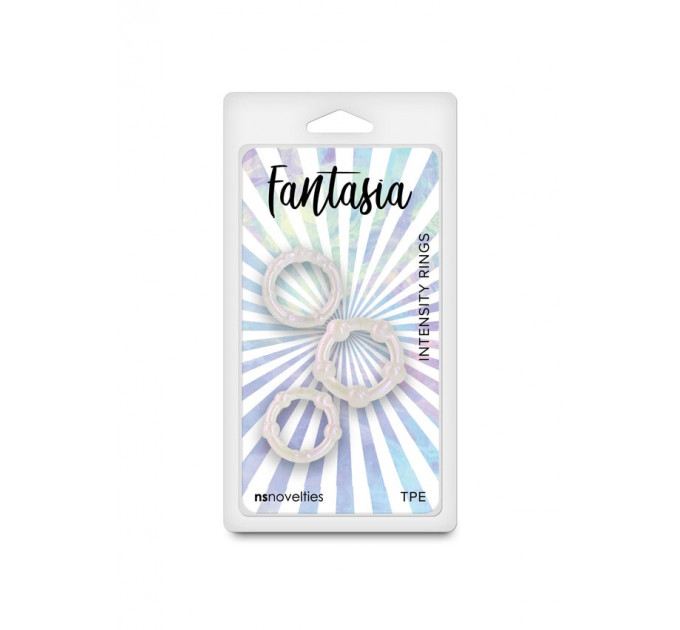 Набір ерекційних кілець NS Novelties Fantasia білий, 3 шт.