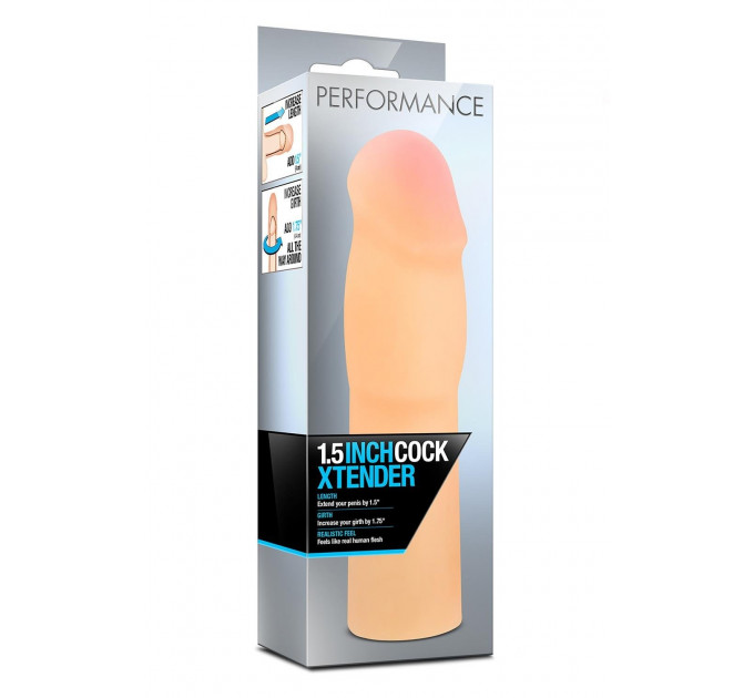 Насадка кібершкіра PERFORMANCE 1.5 INCH COCK XTENDER BEIGE