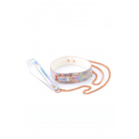 Нашийник з повідцем NS Novelties COSMO BONDAGE COLLAR & LEASH RAINBOW