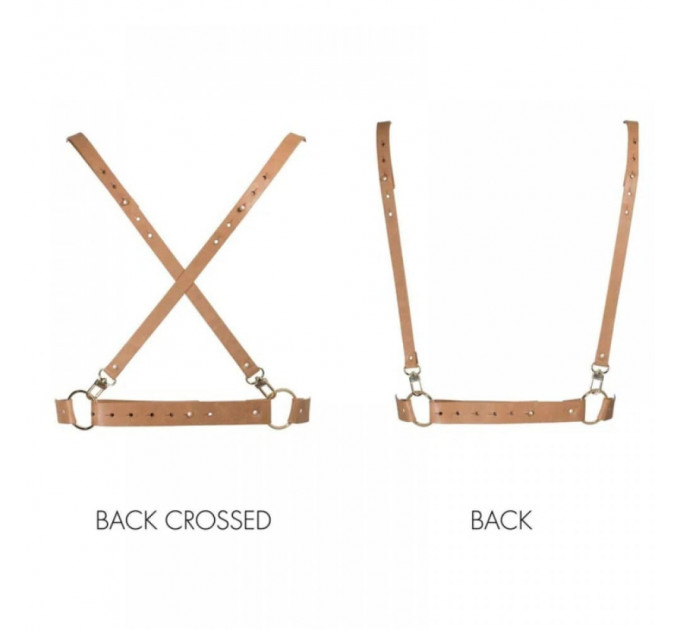 Портупея на груди MAZE Bijoux Indiscrets бежева, OS
