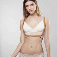 Портупея на грудь MAZE Bijoux Indiscrets бежевая, OS