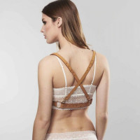 Портупея на грудь MAZE Bijoux Indiscrets бежевая, OS