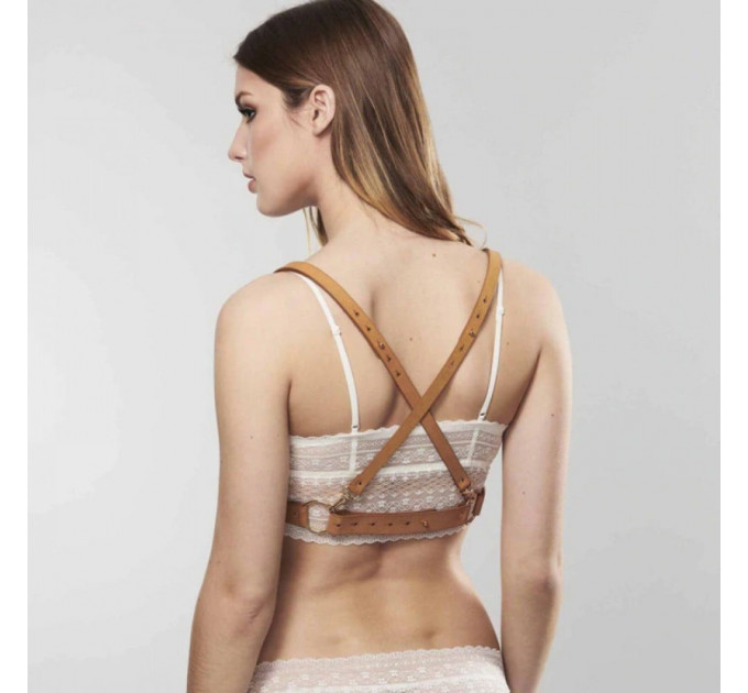 Портупея на груди MAZE Bijoux Indiscrets бежева, OS