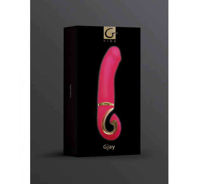 Вибратор нереалистичный Gjay Gvibe, розовый, 22 см х 3.7 см