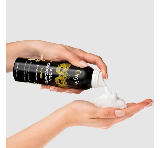 Шипуча зволожуюча пінка для масажу Acqua Crocante, Аромат: Моной з Таїті, Orgie