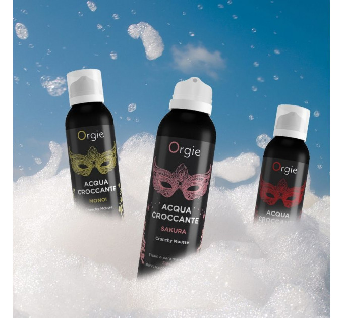 Шипучая увлажняющая пенка для массажа Acqua Crocante, Аромат: Моной из Таити, Orgie