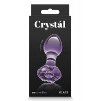 Скляна пробка NS Novelties CRYSTAL FLOWER PURPLE