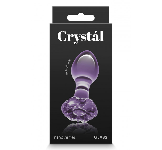 Скляна пробка NS Novelties CRYSTAL FLOWER PURPLE