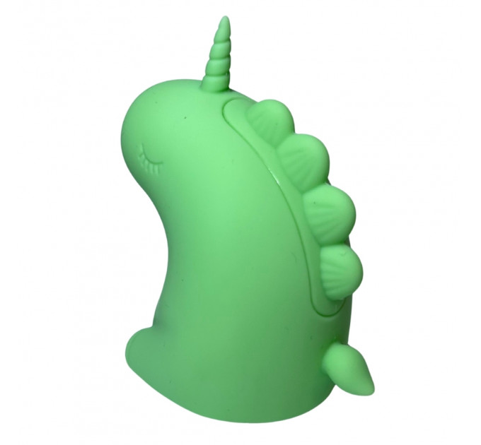 Стимулятор клитора с язычком UNIVIBE Единорог, 10 режимов, зелёный