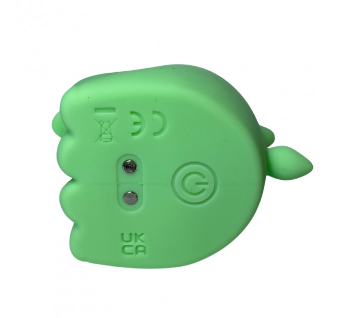 Стимулятор клитора с язычком UNIVIBE Единорог, 10 режимов, зелёный