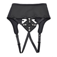 Трусики для страпона Sportsheets Corset с кольцевым креплением, черные