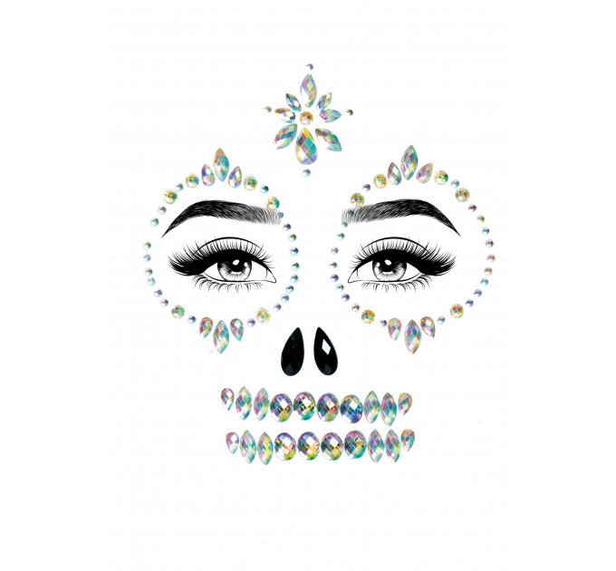 Украшения для лица и груди Leg Avenue Skeleton face and chest jewels O/S
