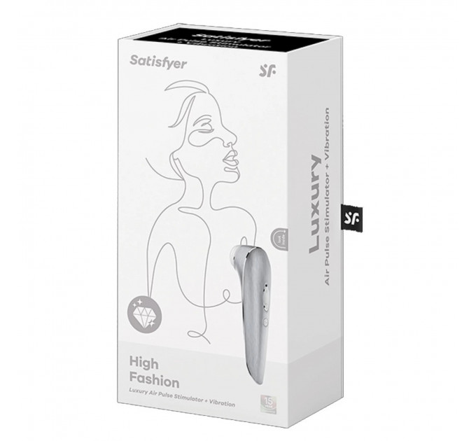 Вакуумный клиторальный стимулятор Satisfyer High Fashion цвет металлик