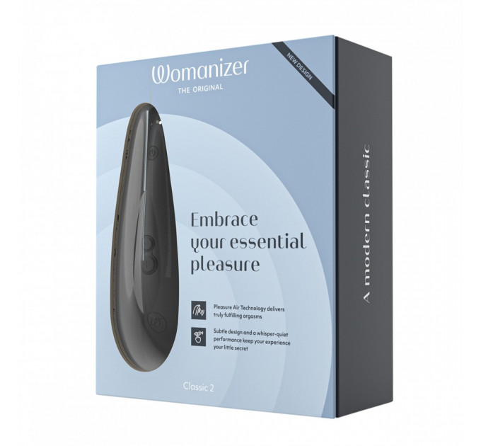 Вакуумний кліторальний стимулятор Womanizer Classic 2 Black