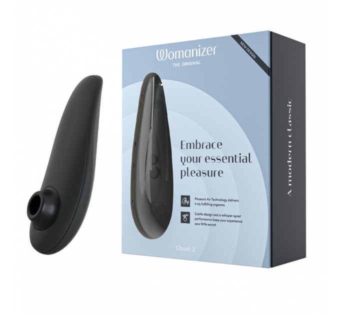 Вакуумний кліторальний стимулятор Womanizer Classic 2 Black