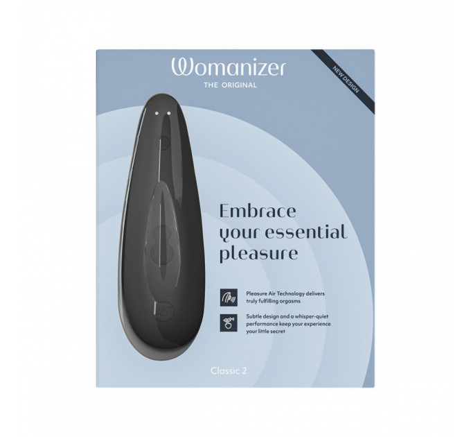 Вакуумний кліторальний стимулятор Womanizer Classic 2 Black