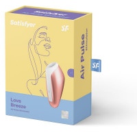 Безконтактний вакуумний стимулятор клітора Satisfyer Love Breeze кораловий
