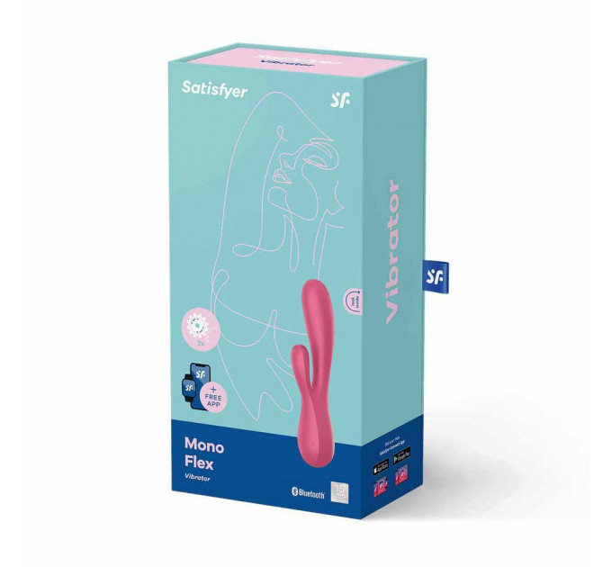 Вибратор кролик смарт Satisfyer Mono Flex, красный