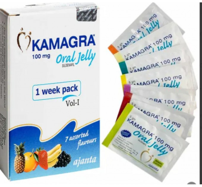 Возбудитель желе Kamagra Oral Jelly ( цена за 7 пакетиков в упаковке)