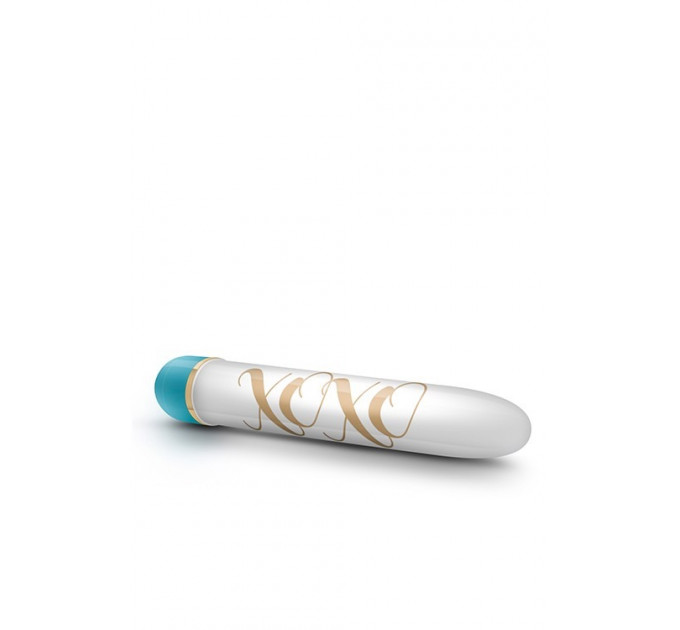 Вибратор Дамский пальчик Blush Xoxo, бело-голубой, 14.5 х 2.5 см