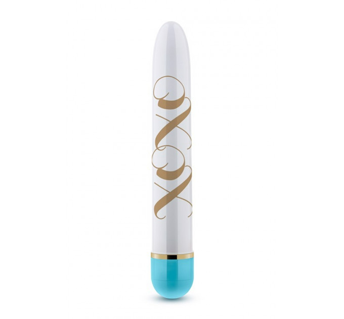 Вибратор Дамский пальчик Blush Xoxo, бело-голубой, 14.5 х 2.5 см