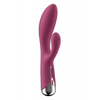 Вібратор-кролик Satisfyer Spinning Rabbit 1 для точки G та клітора, червоний