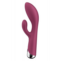 Вибратор-кролик Satisfyer Spinning Rabbit 1 для точки G и клитора, красный