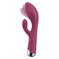 Вибратор-кролик Satisfyer Spinning Rabbit 1 для точки G и клитора, красный