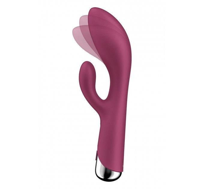 Вібратор-кролик Satisfyer Spinning Rabbit 1 для точки G та клітора, червоний