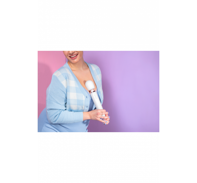 Вибратор микрофон Le Wand RECHARGEABLE MASSAGER, жемчужно-белый