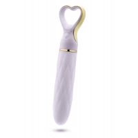 Вибратор рельефный с ручкой в форме сердца Blush Delice Heartthrob цвет ,,лаванда,,
