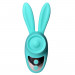 Вибростимулятор на палец Зайчик Passion Play, 12 режимов вибрации + 3 интенсивности, бирюзовый