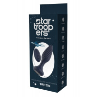 Вібруюча анальна пробка Dream Toys Startroopers Triton з пультом керування, чорна