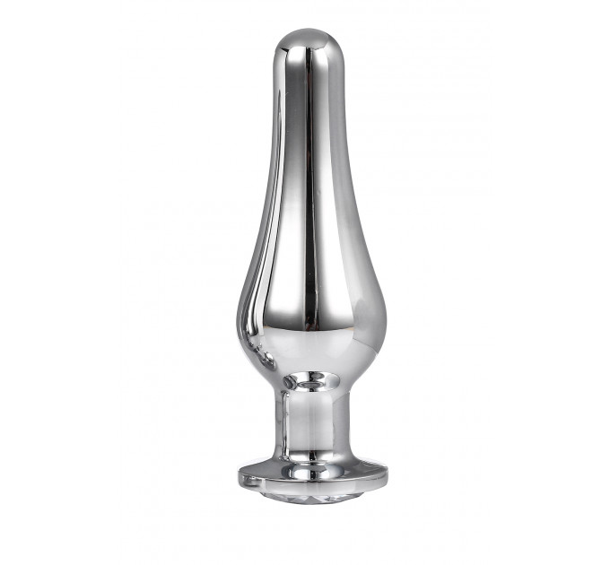 DT21825 анальна пробка конічної форми Dream Toys GLEAMING LOVE SILVER PLEASURE PLUG L