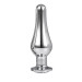 DT21825 анальна пробка конічної форми Dream Toys GLEAMING LOVE SILVER PLEASURE PLUG L