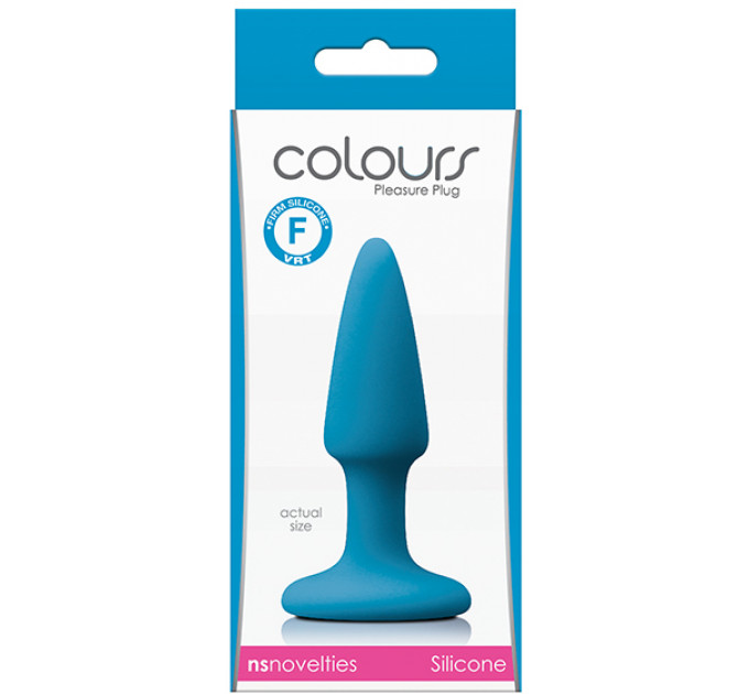 Анальная пробка COLOURS PLEASURES MINI PLUG BLUE