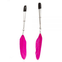Затискачі на соски Пір'ячко Lucky Bay Nipple Play, Pink