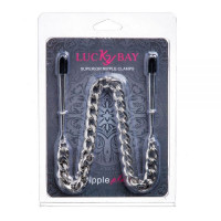 Зажимы на соски Nipple play пинцет Chain Heavy Metall
