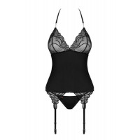 Корсет Obsessive 828-COR-1 corset & thong L/XL