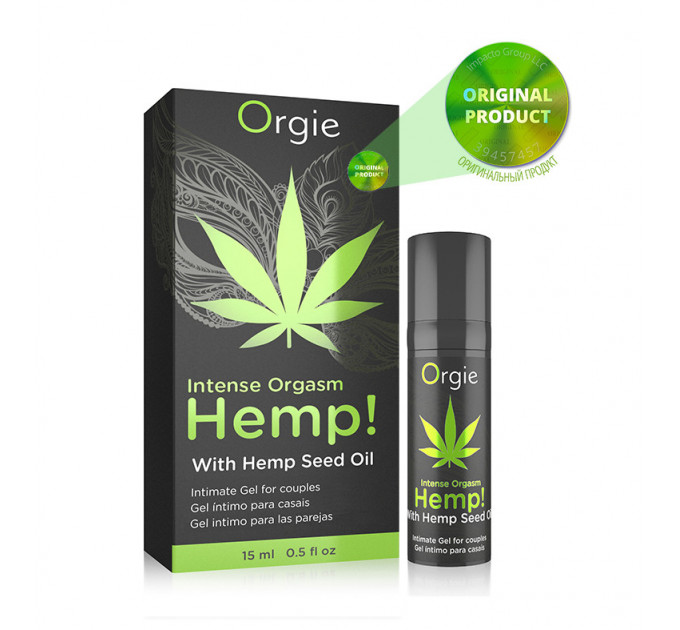 Усилитель оргазма "Intense Orgasm Hemp" с маслом каннабиса Orgie